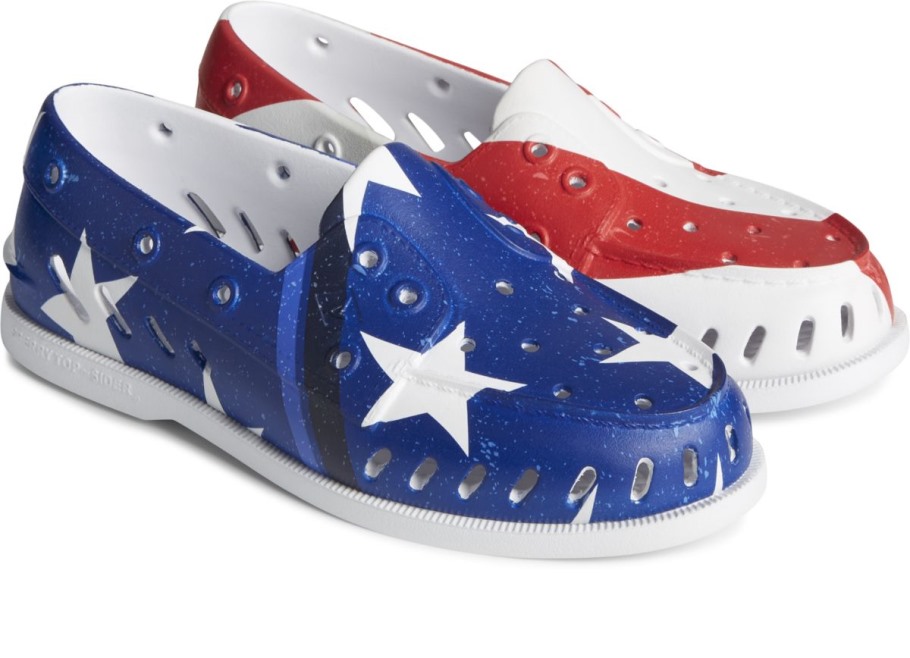 Authentic Original Float Americana Boat Shoe Sperry Red White Blue