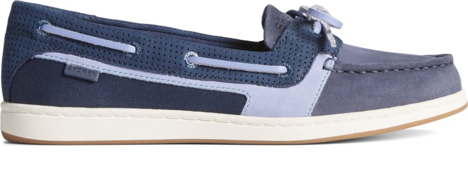 Sperry Starfish Pin Perforated Boat Shoe Navy
